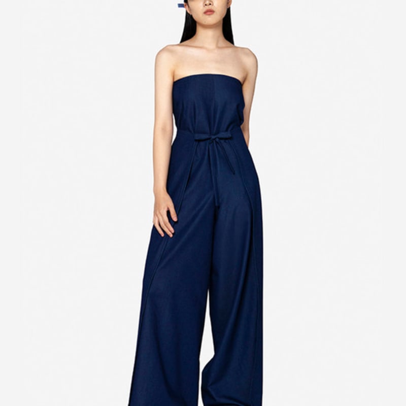 

BAEKRO BLUE DENIM LOGO CAP F