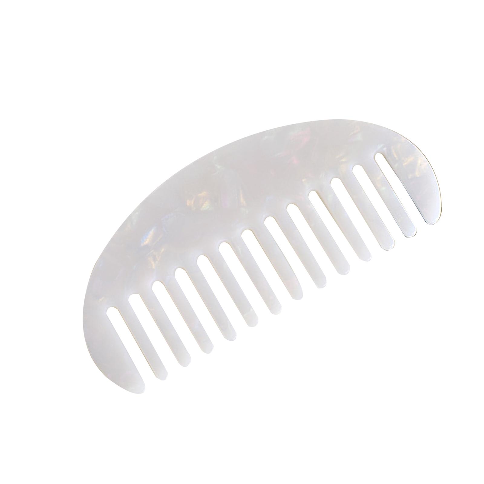 

Персонализированная расческа для волос женская овальная с ацетатным узором One Size белый