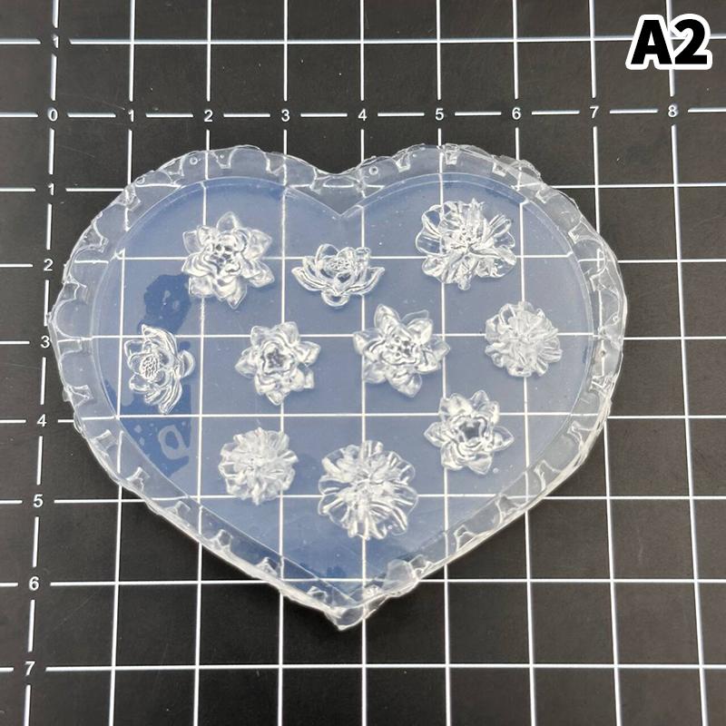 3D Silicone Nail Art Carving Templates Flowers Leaves Butterfly Design Manicure Tools for Nail Art Decor Gifts