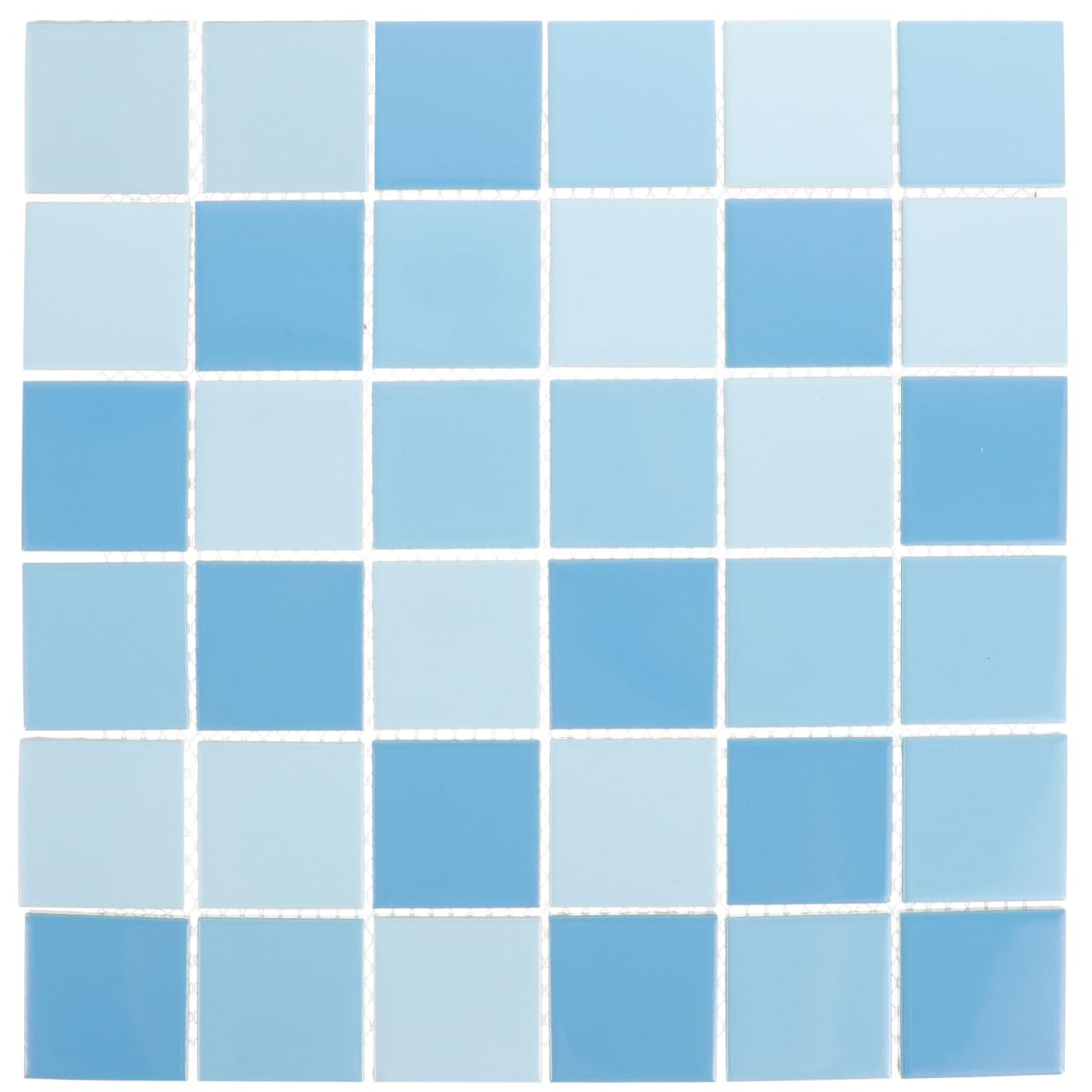 

DOITOOL Blue Mosaic Ceramic Pool Ground Aquarium Fish Pool Swimming Pool Tile, 30x30cm, Cover, Kitchen, Stand, Tile, Garage,