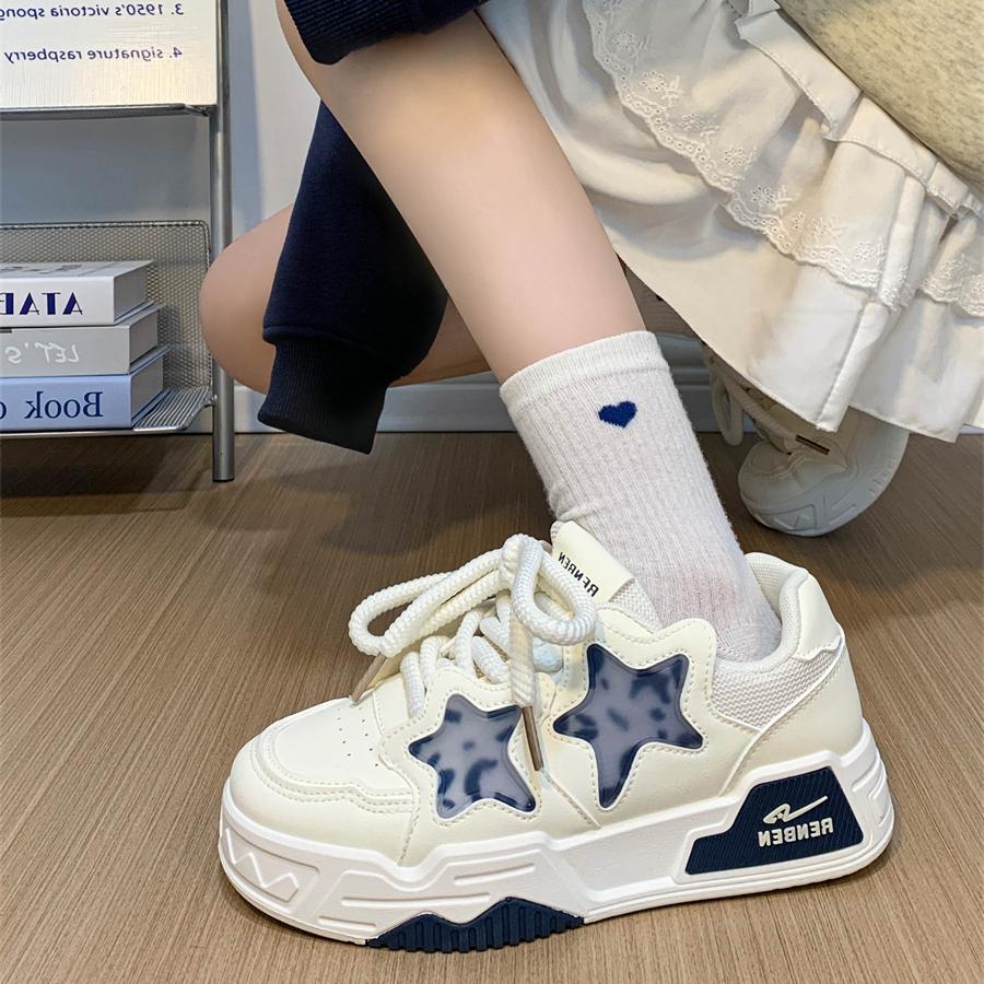 Fashion Shoes Woman 2025 All-Match Clogs Platform Slip On Sneakers Modis Autumn New Small Creepers Sports Cute Fall Women Shoes Autumn A