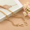 Yogodlns Zinc Alloy Gold Diy Handmade Simple Chain Metal Wrap Chain Underarm Shoulder Strap Replacement Strap