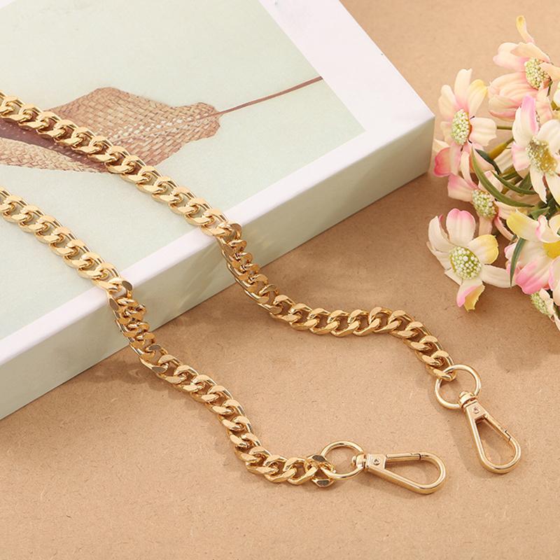 Yogodlns Zinc Alloy Gold Diy Handmade Simple Chain Metal Wrap Chain Underarm Shoulder Strap Replacement Strap