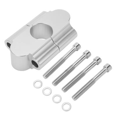 22mm Lenkererhöhung Klemme 30mm Erhöhung Ersatz für Suzuki RM125 RM250 RMZ250 RMZ450 RMX450Z Silber