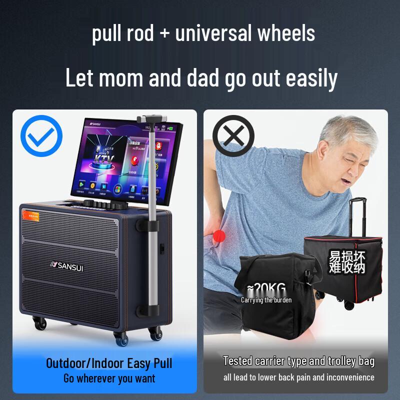 Shanshui Singer Q109 Portable KTV Speaker with Display