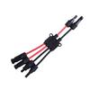 Outdoor Wiring Branch Part for Photovoltaic Cable Extension, Solar Cable Splitter Y Type Cable Joiner with Two Tone Cable Layout Use