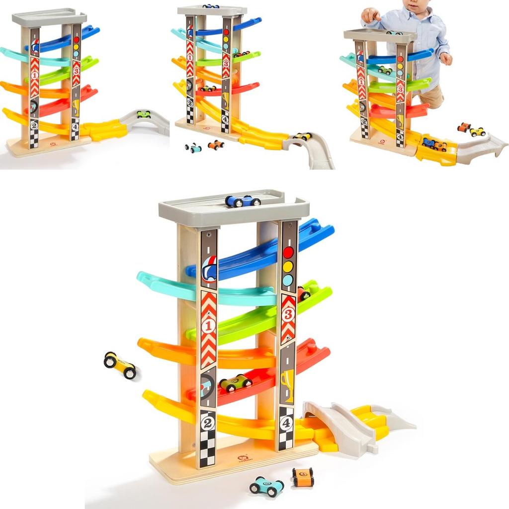 Special Baby Gliding Track Car Toy Wooden Material Non-electric 31*10.8*25.4