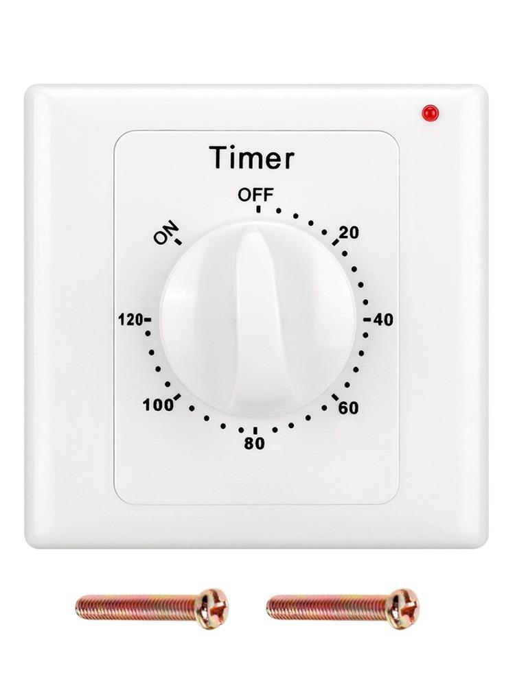 Water Pump Timer Switch Socket Household Power Control Mechanical Type 60-minute Countdown To Turn Off and Automatic Power Off