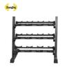 Zhongjing 180KG Fixed Dumbbell Set with 3-Tier Rack