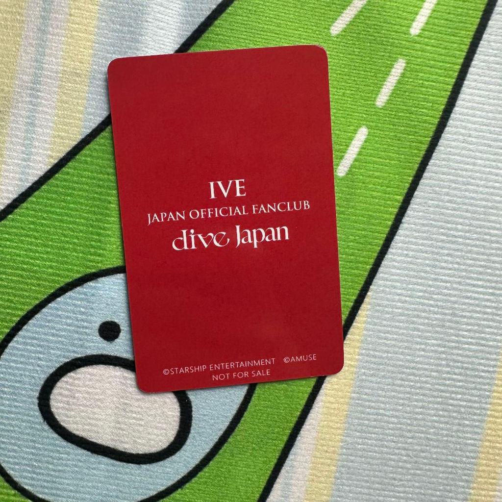 [USED] IVE FC Fan Club Long-Term Membership Renewal Benefits Trading Card Wonyoung