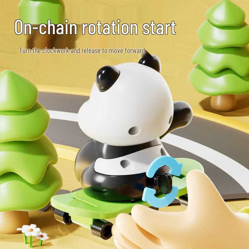 Hula Hoop Panda Wind-up Toy - Children's Birthday Gift Series