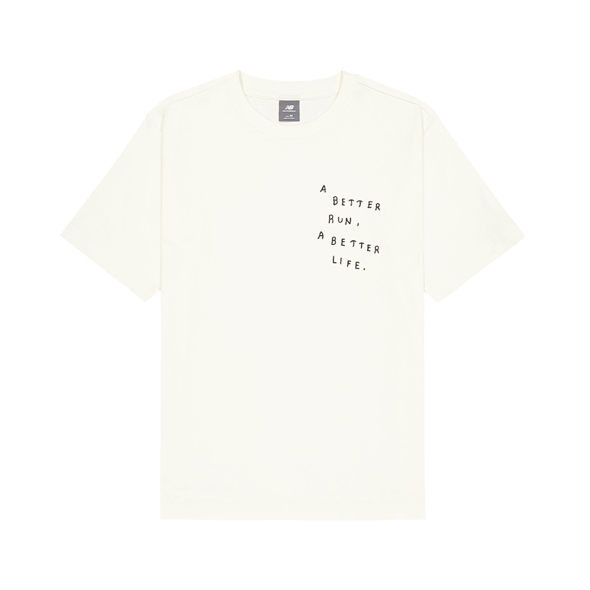 New Balance NB Grey T Shirt Men s White NEF29601-WT L