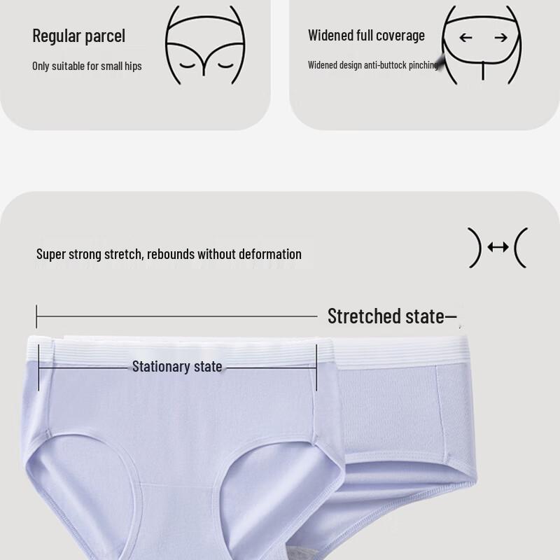 Women's 7A Antibacterial Cotton Briefs