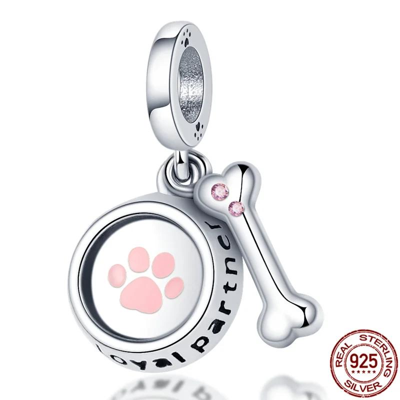 Copper Metal Black Cat Collection Charm Bead Components Bead Components Paw Print Pendant Bead Component Compatible With Authentic Original Do It