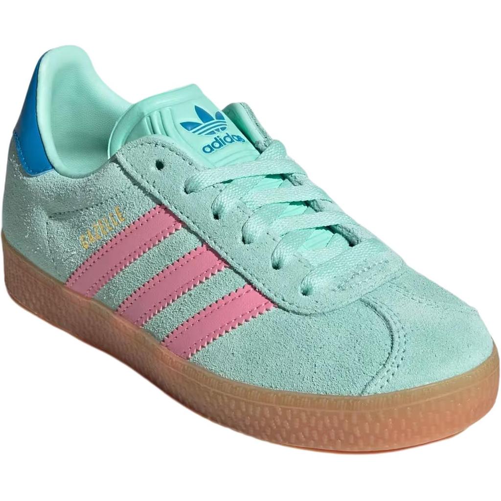 Adidas Originals Gazelle Comfortable Soft Low-Top Kids Sneakers Kids Sneakers Green Pink JP7130