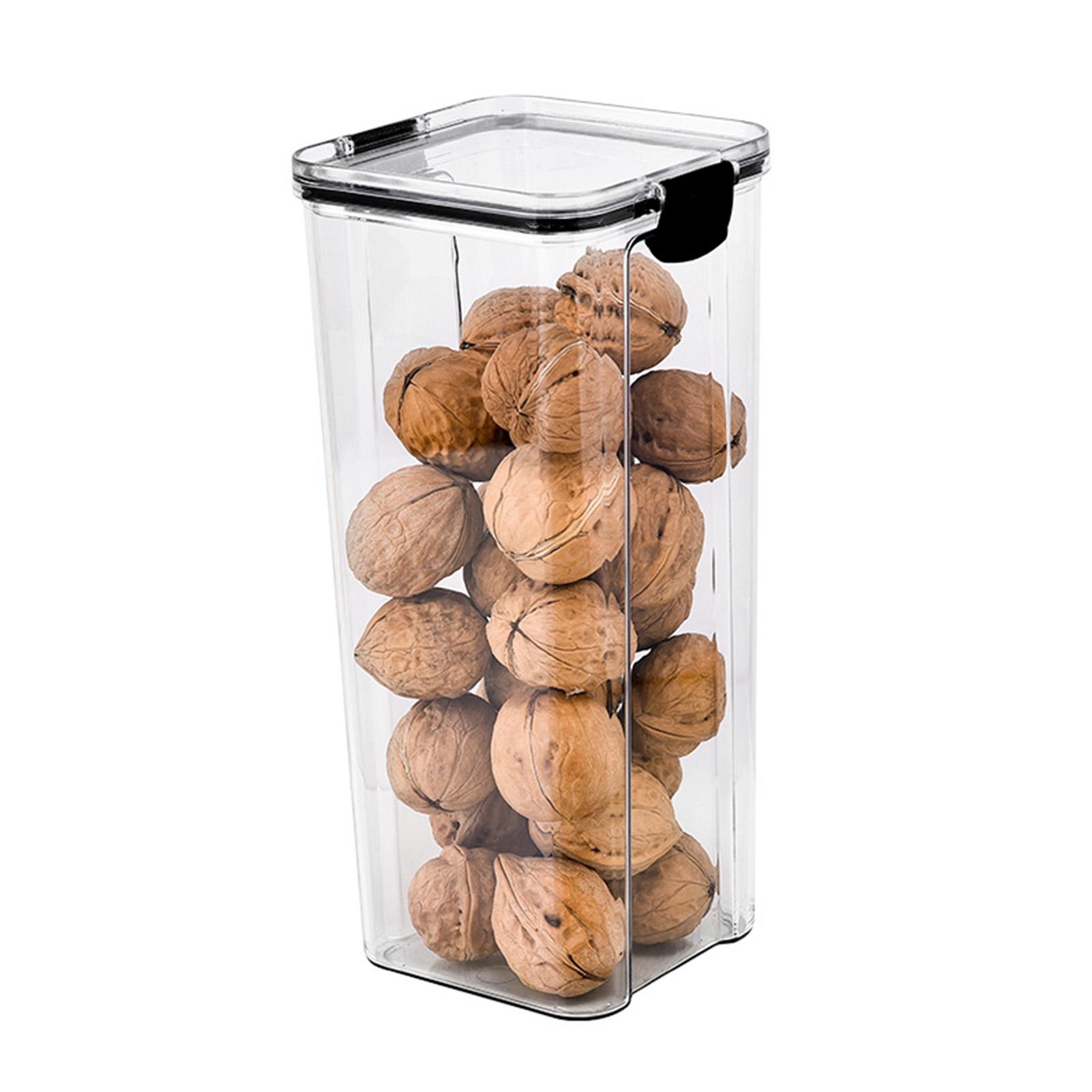 

Cereal Container 1800ml Airtight Food Storage Container Transparent PET PP Stackable Multipurpose for Pantry