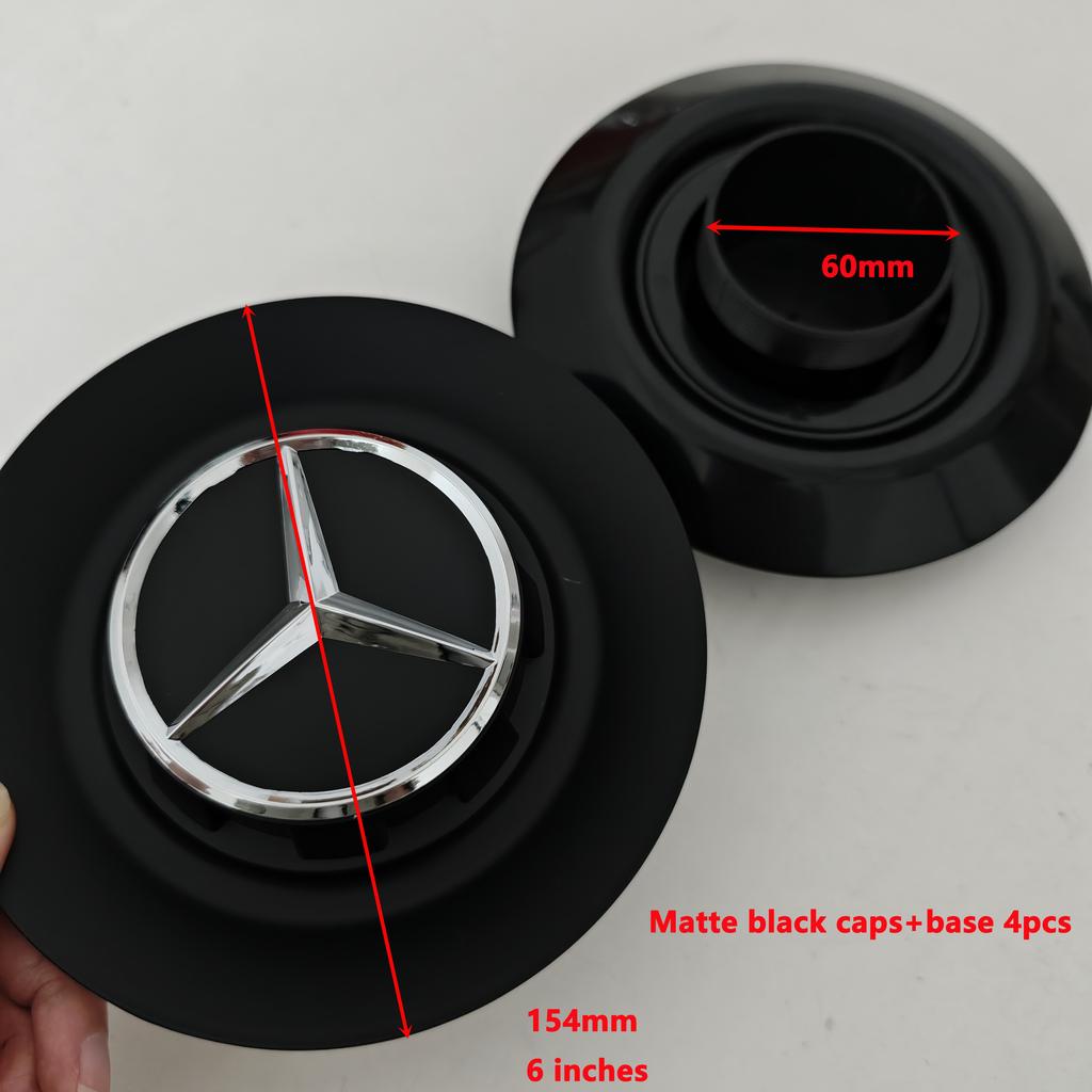 4PCS Aluminum Car Wheel Center Hub Caps for Mercedes-Benz A45S C63S E63S AMG GT GTS C190 Auto Styling Accessories