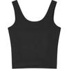 Fila Fitted Casual Knit Tank Top Women Tops Black F51W429103F-BK
