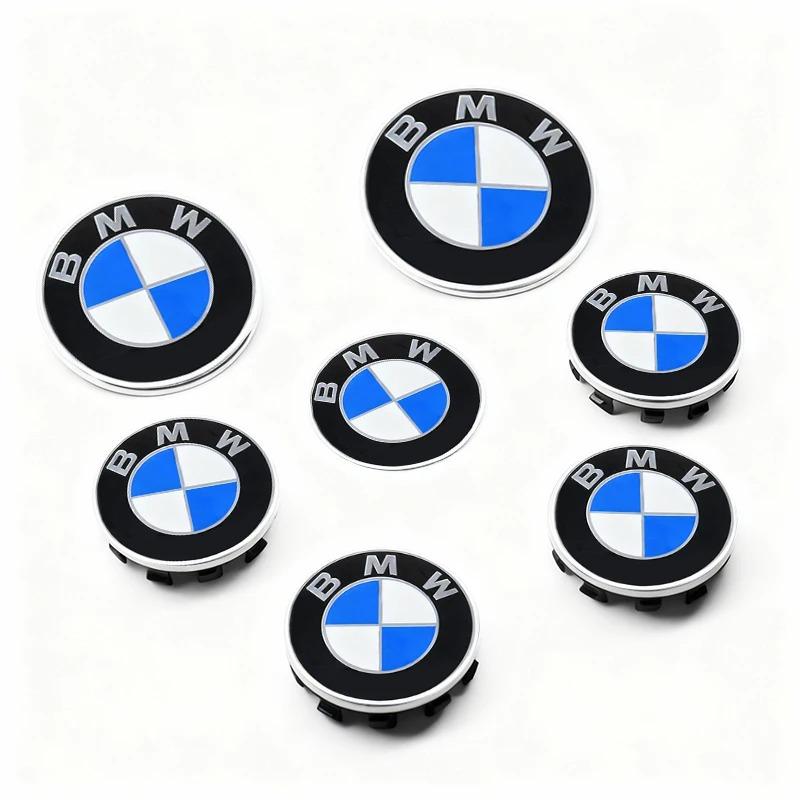 JKGN2 4Pcs BMW M Emblem Floating Wheel Center Caps 56MM/68MM Diameter Hub Cover for E46 E36 E34 F10 E90 F30 E60 E53 E30 E92 E87 Car Ac