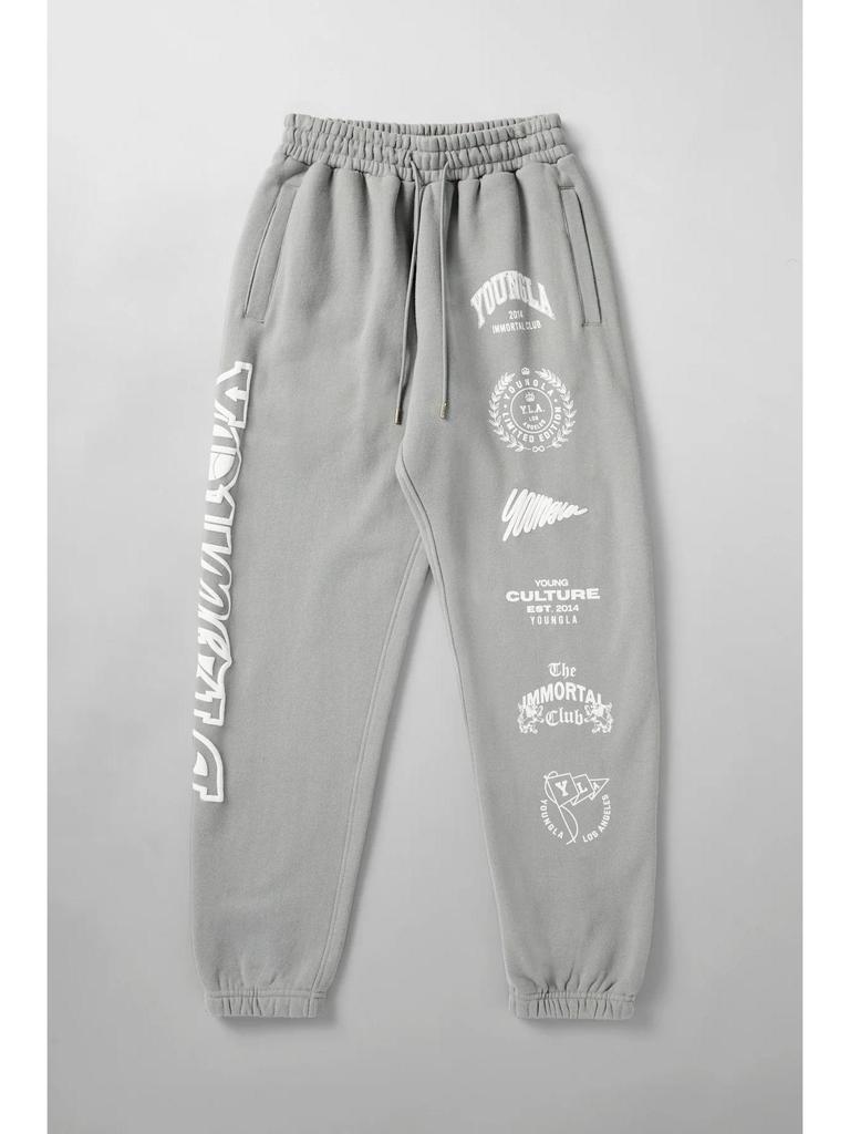 YOUNGLA Men's Cotton Printed Joggers - Gym, Sports, Casual Sweatpants