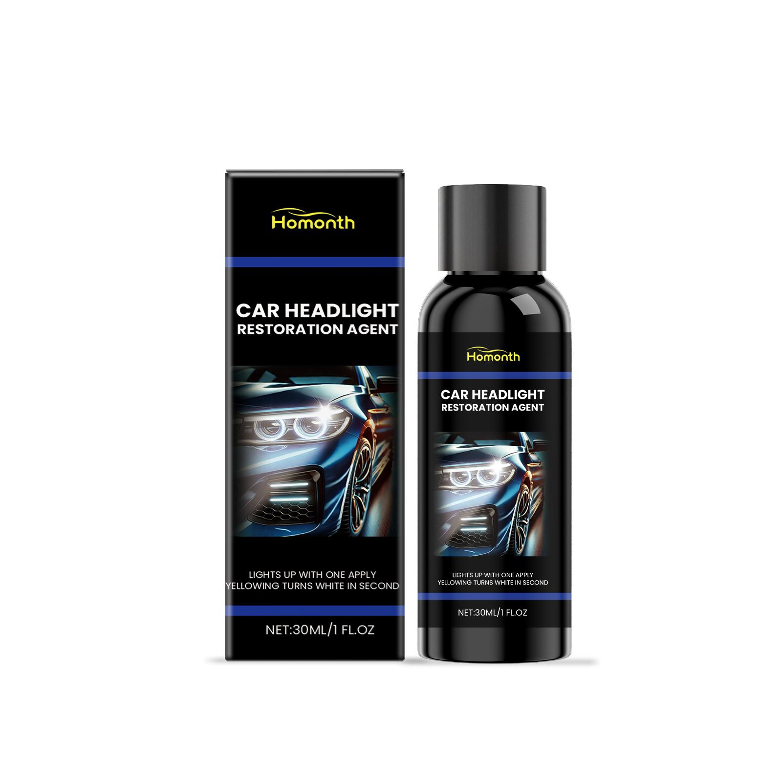 Homonth Car Headlight Repair Scratch Remover Cleaning Spray Coated Renovate 30ml