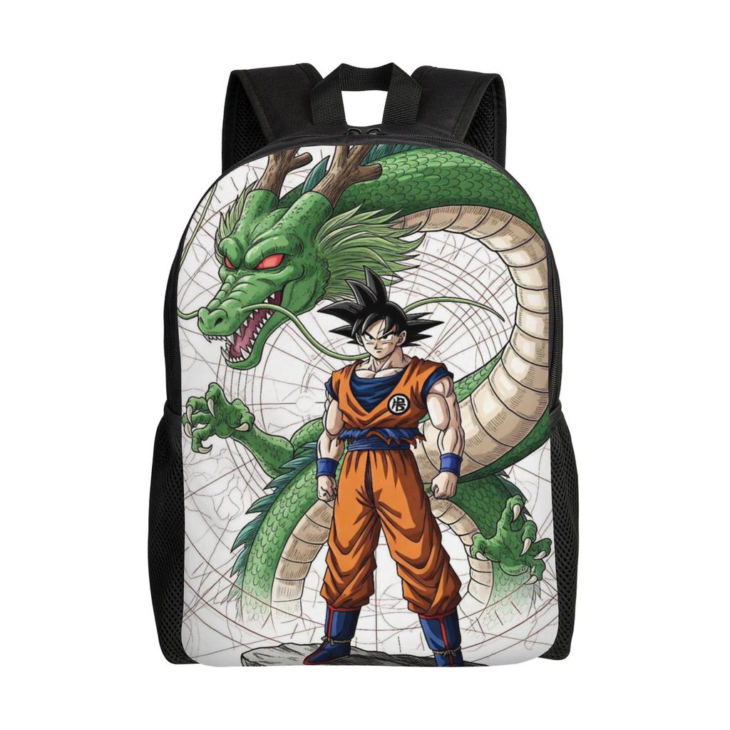 Dragon Ball Z Cartoon Rucksack für Männer Frauen Mode Schüler Tagesrucksack DBZ Goku Laptop Computer Umhängetasche Leicht