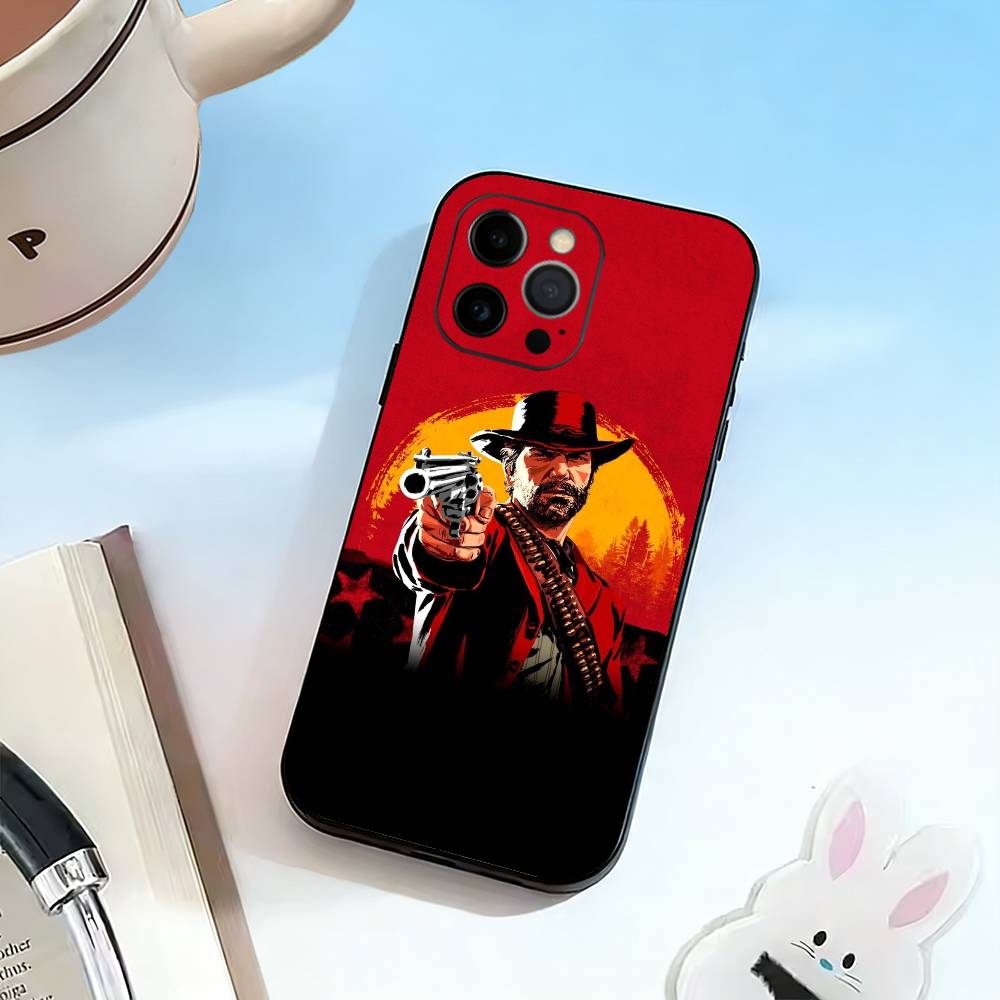 Game of the-Red Dead Redemption 2 Phone Case For iPhone 17, 16,15,14,13,12,11 Plus,Pro Max, Others Soft Black Cover