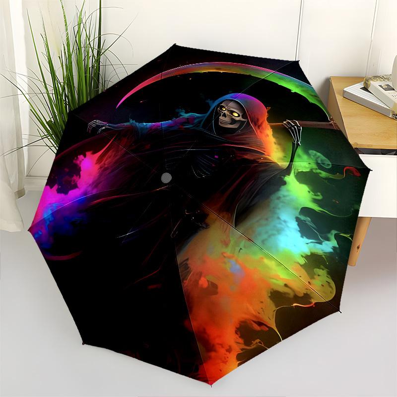 

Grim Reaper, Colorful- Automatic Umbrella,Suitable for Men and Women, Outdoor Accessories, Suitable for Birthdays 0998b