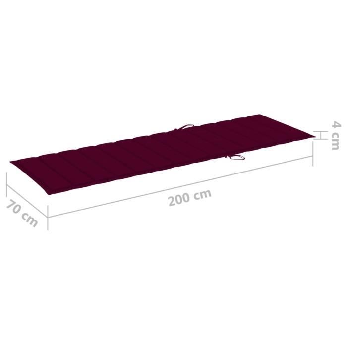 Bordeaux Chaise Longue In Impregnated Pine Wood - vidaXL - Adjustable - Weather Resistant