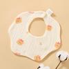6-Layer Cotton Gauze Petal Baby Bib - 360° Newborn Anti-Spit-Up Towel for Summer