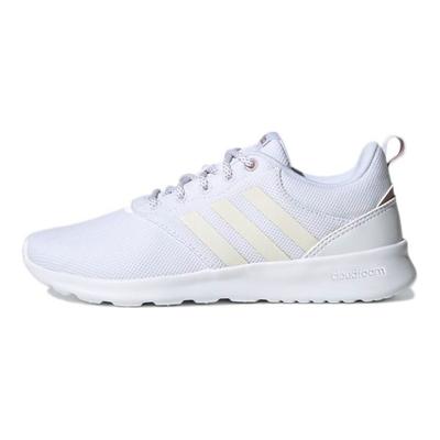 Neo Qt Racer 2.0 Fabric Comfortable Non-Slip Wear-Resistant Low-Top Casual Shoes Women Sneaker White GX5673