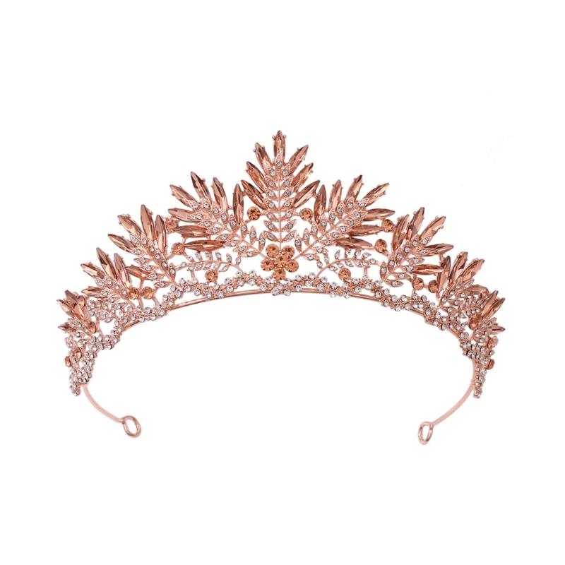 Crystal Wedding Tiaras for Women Queen Crowns Rhinestone Princess Tiaras Hair Accessories Quinceaneras Headpieces
