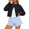 Cropped Cardigan Sweaters for Women Fall Fashion Clothes 2026 Lightweight Knit Button-Down, Versatile Layering Piece for Fall, Spring & Office Wear