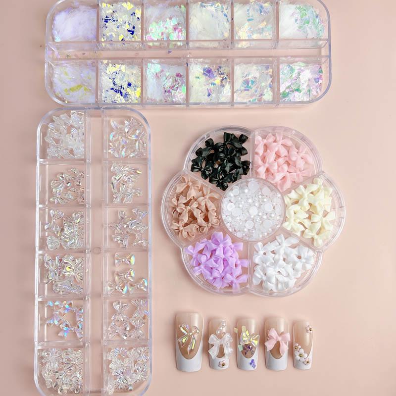 Douyin Three-Piece Set 1 Box Of Yunjin Powder + 1 Box Of Aurora Series Butterfly Bow Tie + 1 Box Of Streamer Set