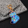 Little Color Changing Acrylic Keychain Pendant Blue Cat Surrounding Cute Bag Pendant