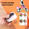 Round Hole Punch & Embossing Tool Precision Craft Cutter Multi-Shape for Scrapbook Cards Envelopes School Office Planner Making