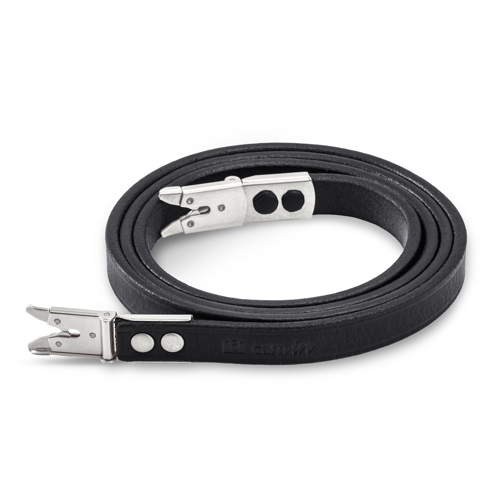 

Ремешок для камеры Rolleiflex Crab Claw, итальянский кожаный стильный шейный ремень Reflex, черный CAM3365 cam-in, двойной объектив чёрный