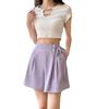 Suit Pants for Women In Summer Thin High Waist Large Size Women's Casual Wide-leg Five-point Shorts