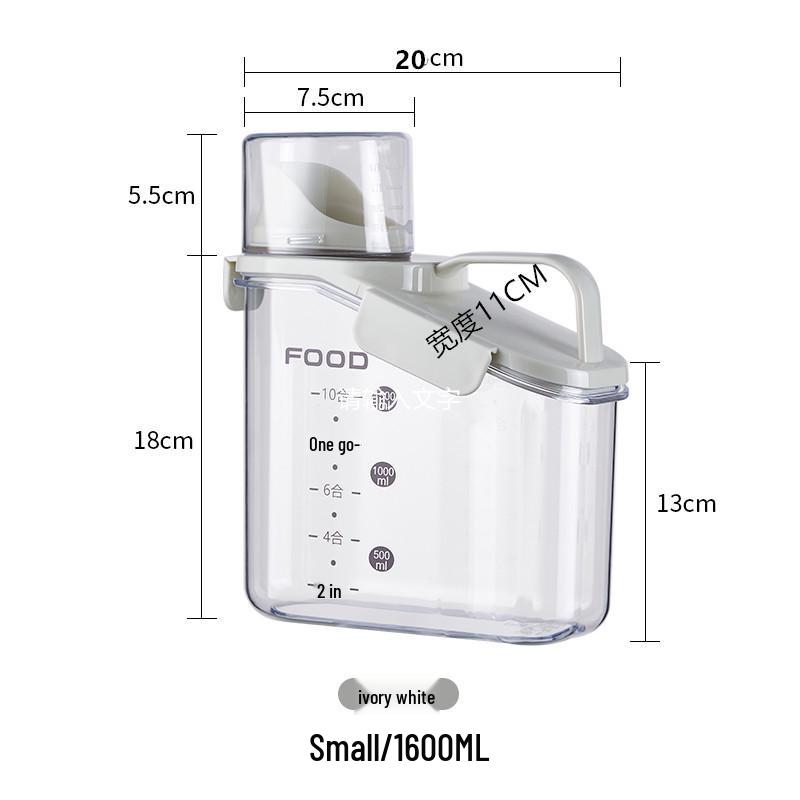 Vzduchotěsná skladovací nádoba odolná proti vlhkosti na obilí, cereálie, krmivo pro domácí zvířata, rýži a čaj