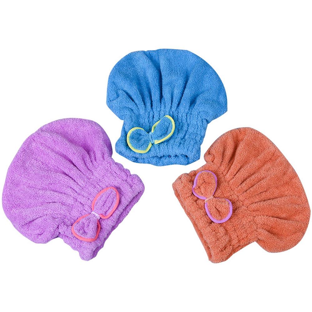Quick Hair Drying Bath Spa Bowknot Wrap Towel Thicken Shower Hat Cap For Bath Bathroom Accessories