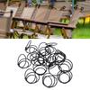 50Pcs Place Card Holder Round Shape   Table Number Name Card Display Stand Metal Photo Clamp for Wedding