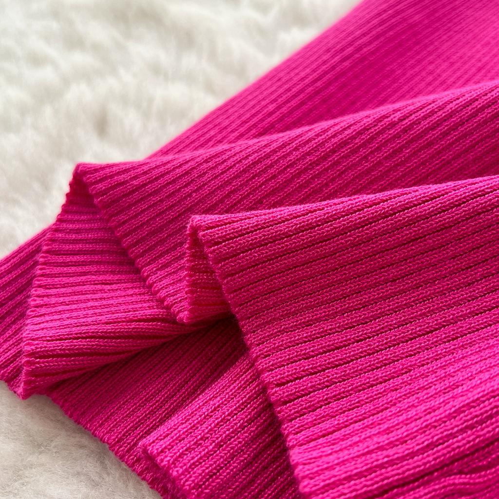 Autumn Spring Women Square Collar Full Sleeve Long Midi Knitted Sweater Office Work Slim Bodycon Pullover Dresses