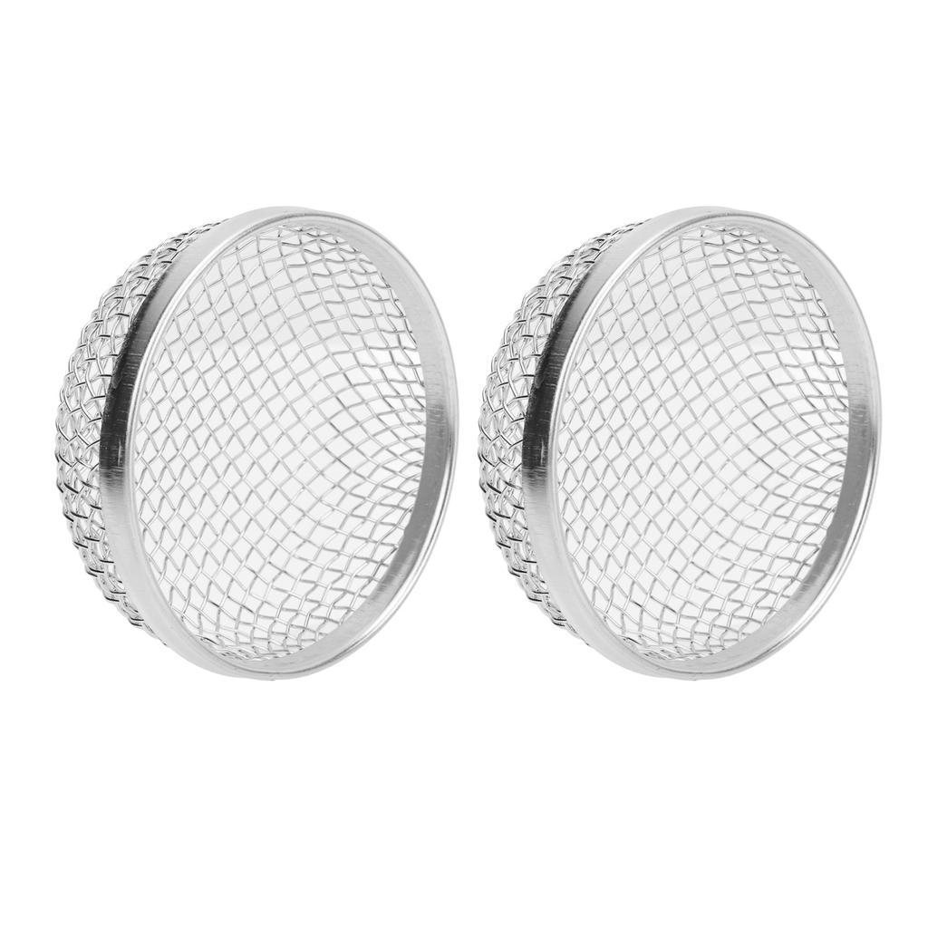 2Pcs RV Furnace Vent 2.8in Round Stainless Steel Flying Bug Cover Camper Heater Exhaust Vent Mesh Sc