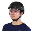 SCHNELL Leichter Schienenhelm Schutzbrillen Version MH Taktisch für CS Radfahren (Schwarz)