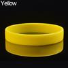 2 Pcs Men Women Silicone Wristbands Solid Color Sports Bracelet Bangle Gift
