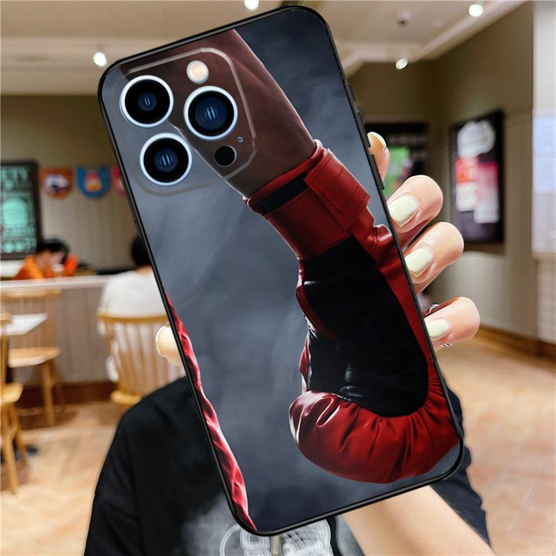 I Love Boxing Case For iPhone 17 16 15 14 13 12 11 Pro Max Mini Plus 16e 17 Air Bumper Cover Accessories