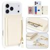 Crossbody Zipper Wallet Ring Holder Litchi Leather Phone Case