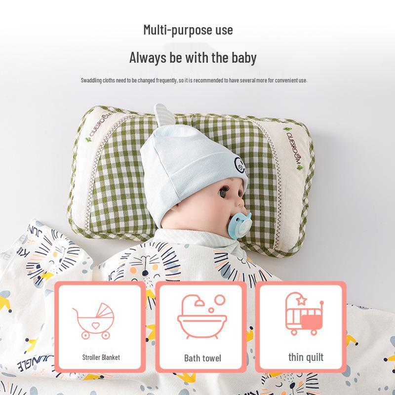 Pure Cotton Newborn Swaddle Blanket for All Seasons