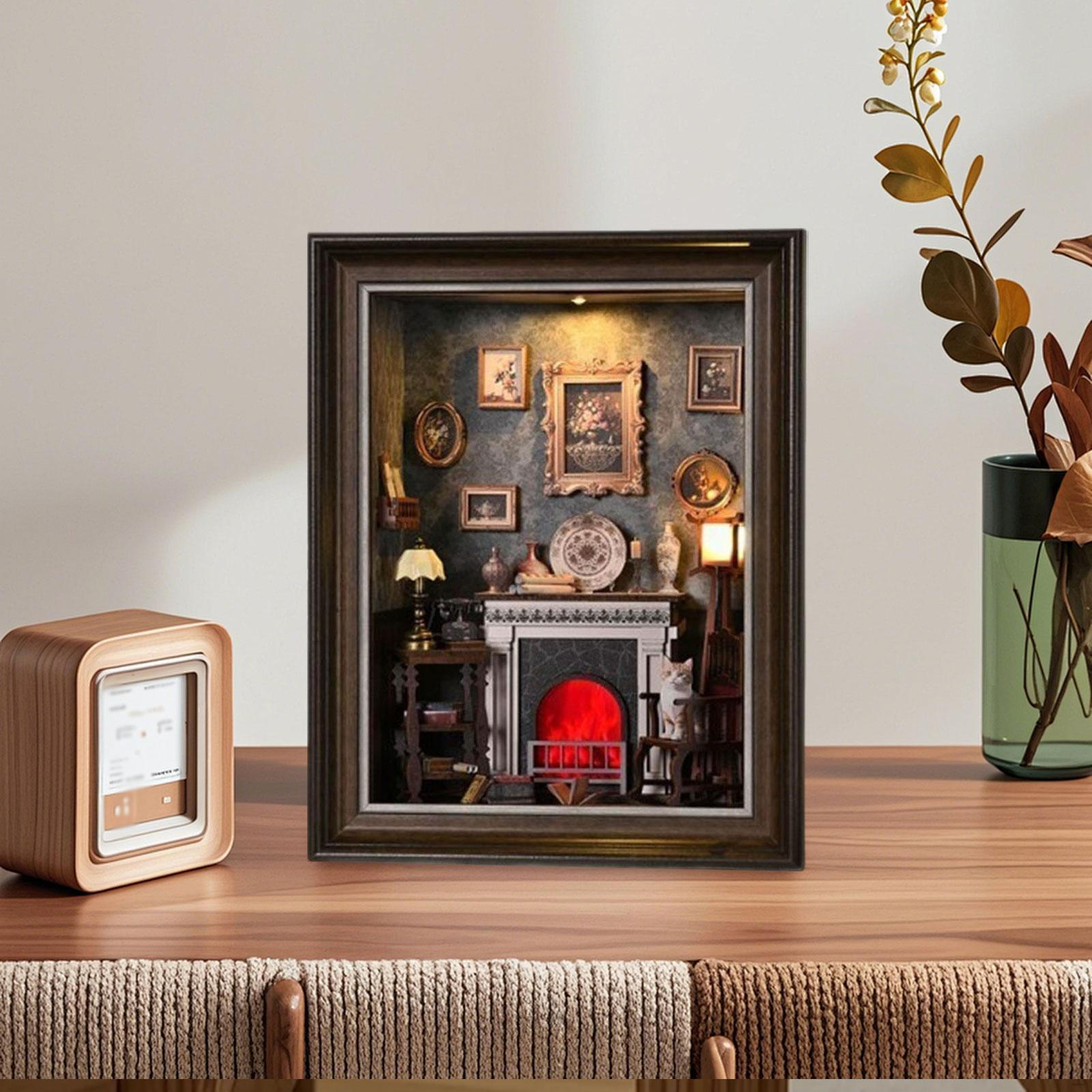 

Набор для DIY румбокса, фоторамка-украшение, произведение искусства для детей, взрослых, ручная работа, креативная идея, 3D деревянный