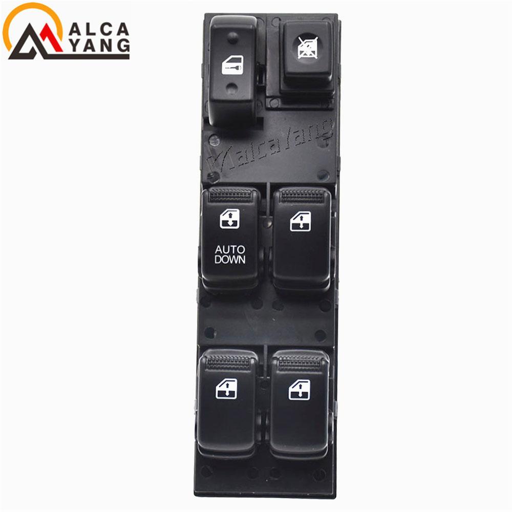 Pulsante Interruttore Comandi Alzacristalli Elettrici Master per Hyundai Tucson 2004 2005 2006 2007 2008 2009 2010 93570-2E000 Interruttore Alzacristalli Elettrici